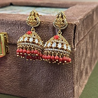 Lakshmi hasli with pavalambeads