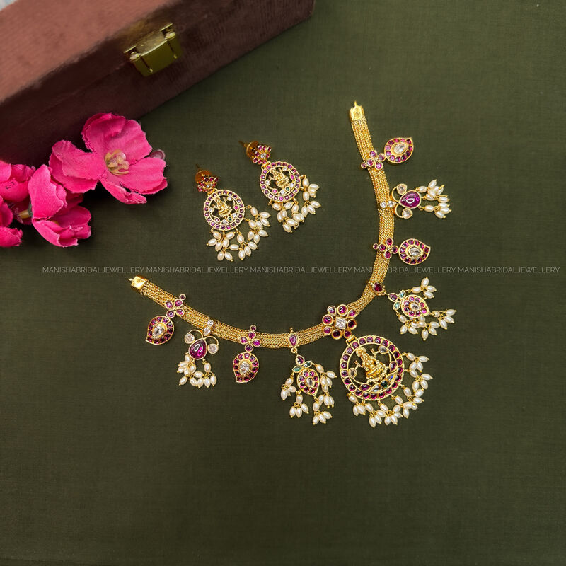 lakshmi attigai with rice beads