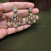 kundan white stone