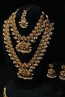 Lakshmi with white beads