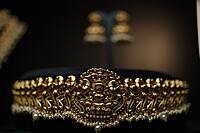 Lakshmi with white beads