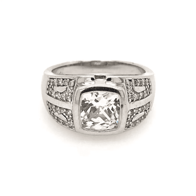 Aurora Halo Diamond Ring